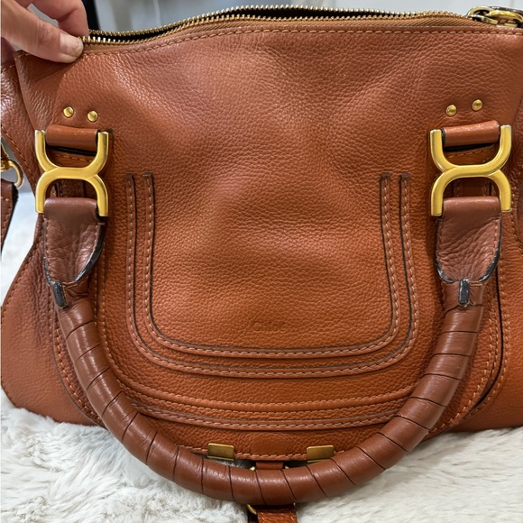 Chloe Handbags - Real CHLOE Calfskin Medium Marcie calfskin leather. Has zipper and pocket.